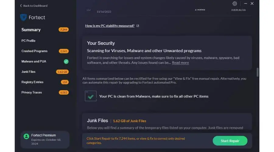 Fortect Review Malware