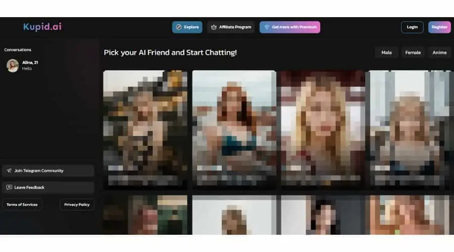 Girlfriend AI Simulator App Kupid