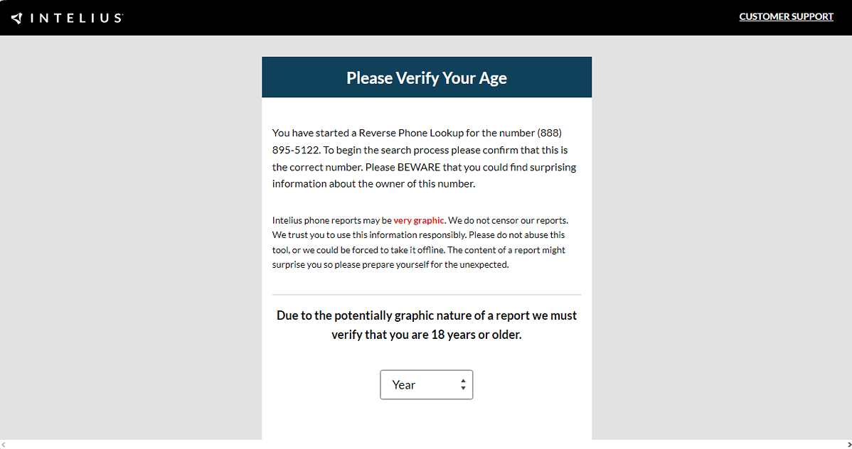 Intelius Age Verification