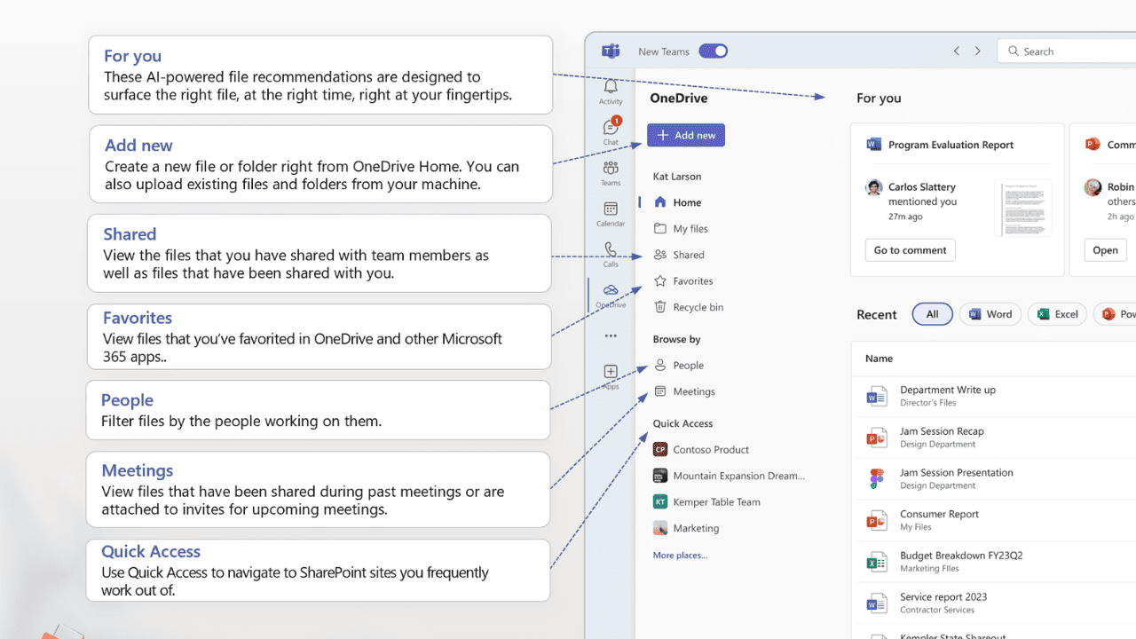 Microsoft Teams updates file management with new OneDrive integration