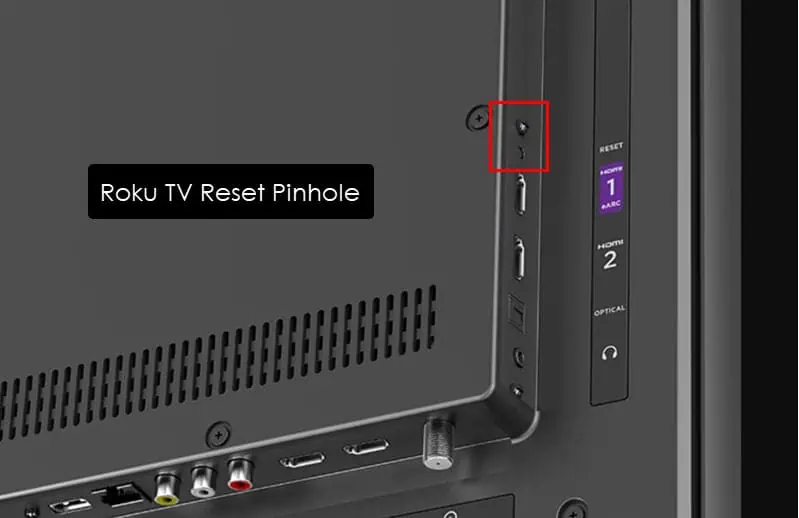 Roku TV reset button