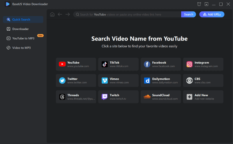 easeus youtube video downloader