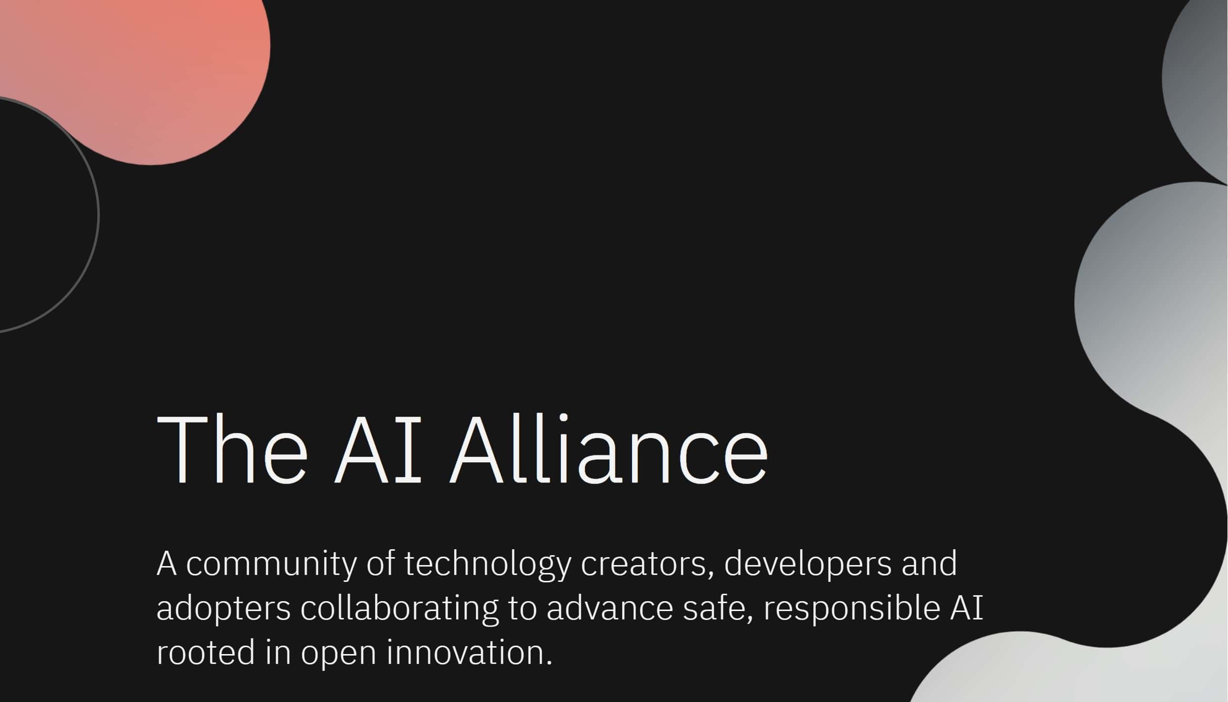 Meta, IBM and others launch AI Alliance to drive open AI development