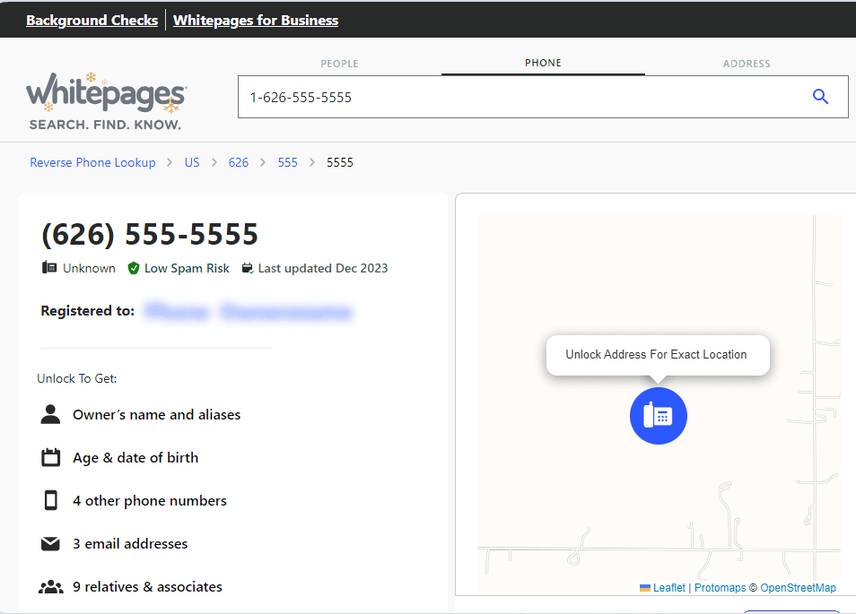 Whitepages - Reverse phone lookup sites