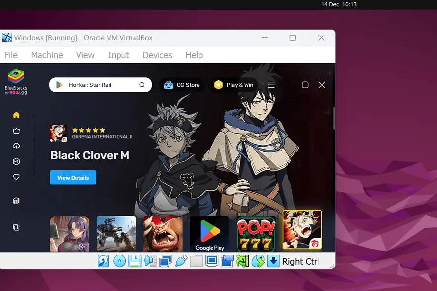 bluestacks dla Linuksa