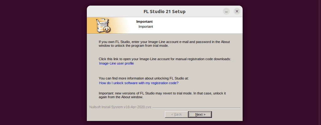 completing fl studio set up on Linux