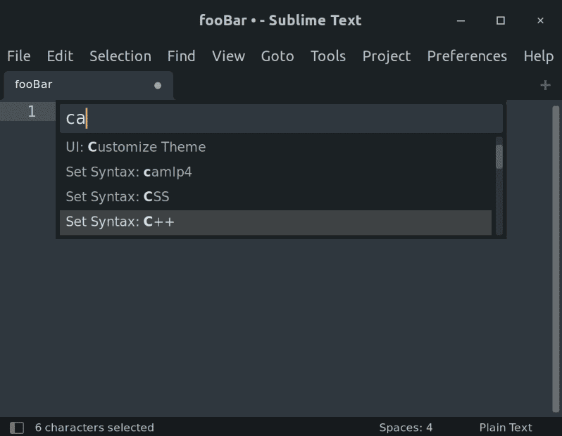 sublime text  syntax