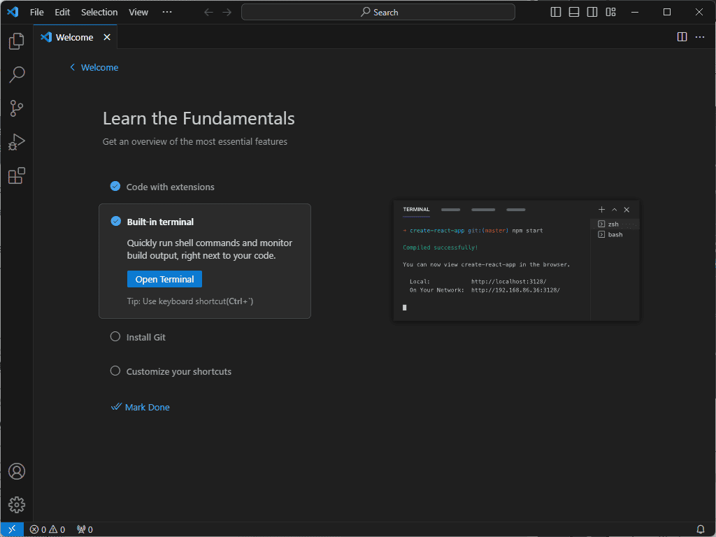 visual studio code settings