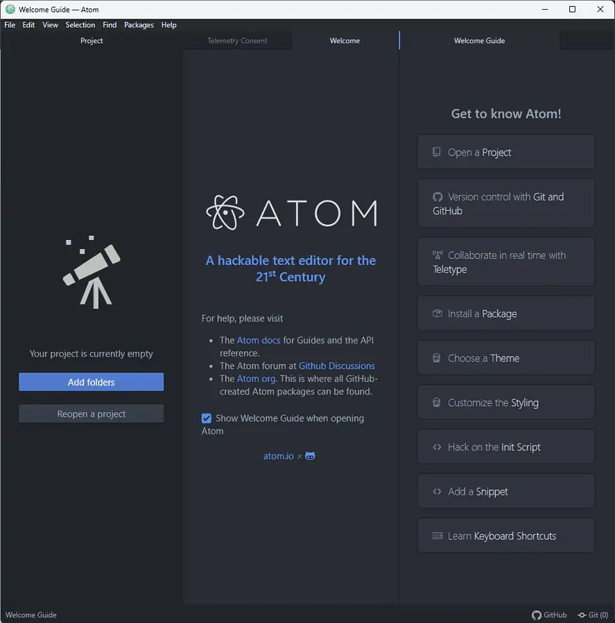 atom interface