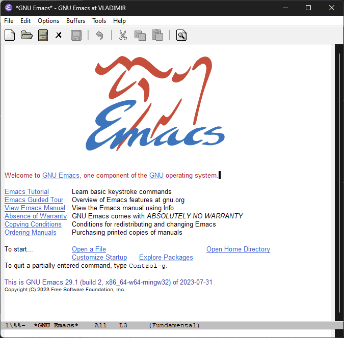 Emacs interface