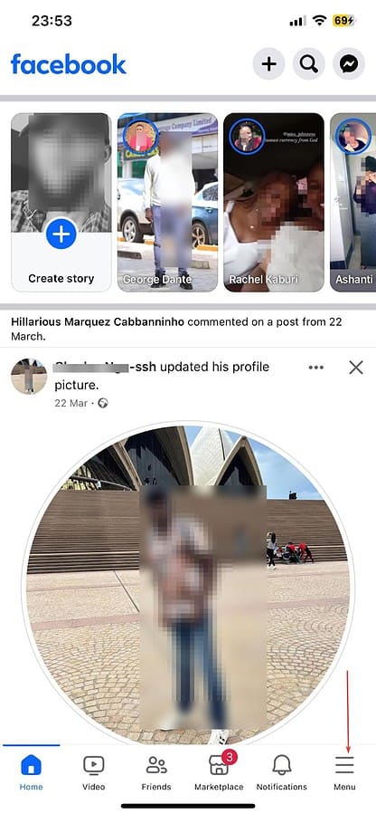 unable to see comments on facebook