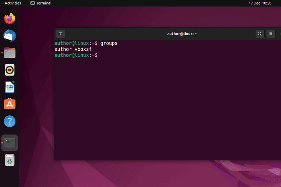 Linux list groups quick guide