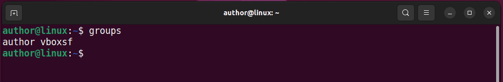 listing all groups of current user on linux with groups command