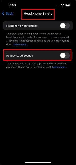 reduce loud