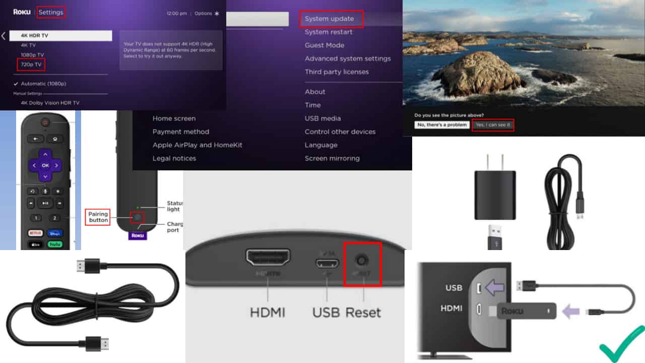 roku blinking white light