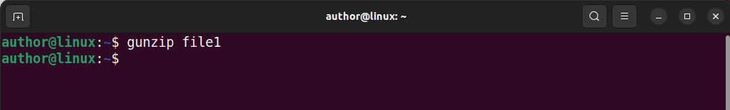 unzipping files in Linux using gunzip command
