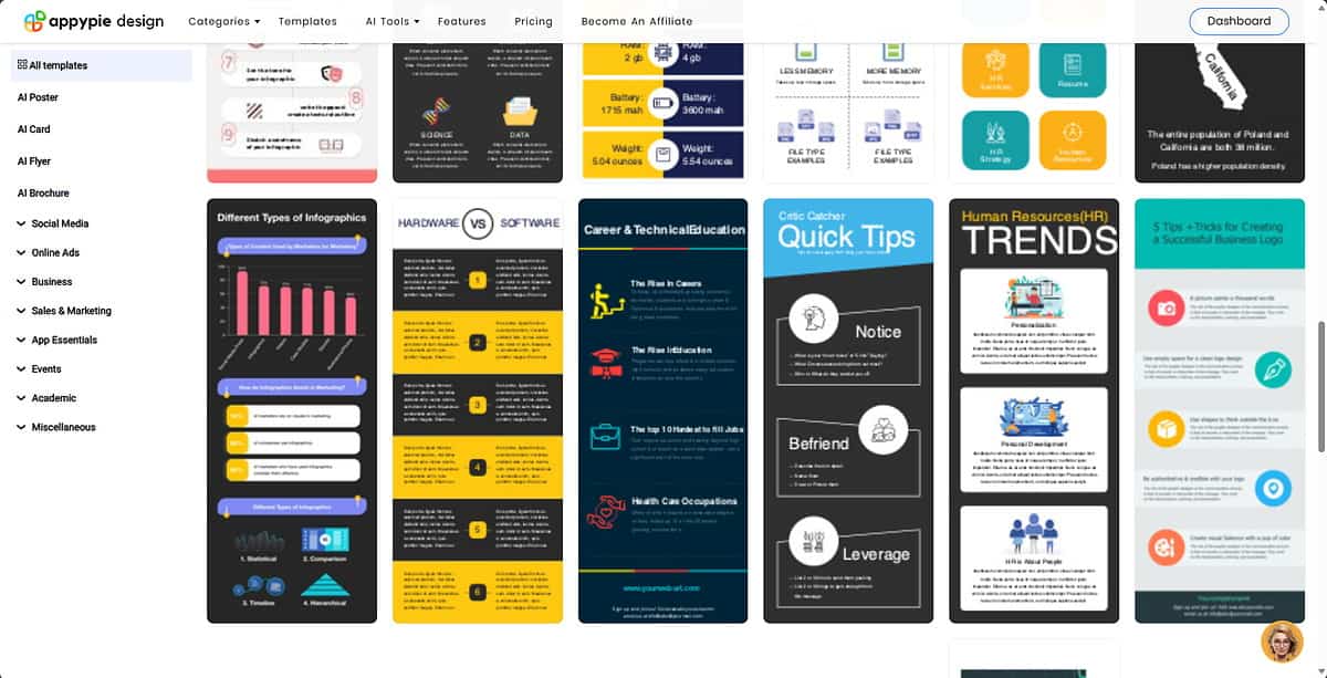 Appy Pie Design plus de modèles