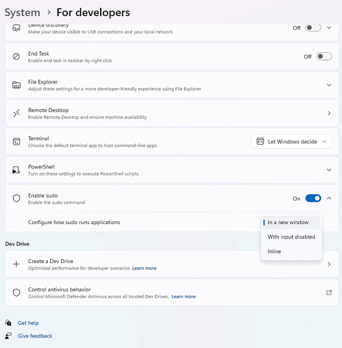 Sudo Code Microsoft Windows 11 may soon support Sudo command