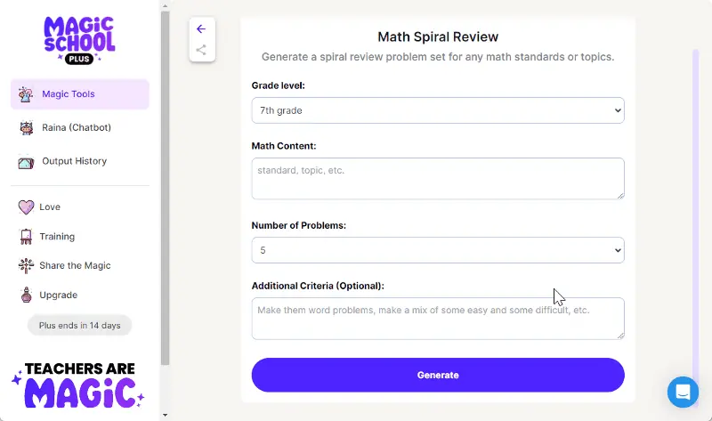 Math Spiral Review