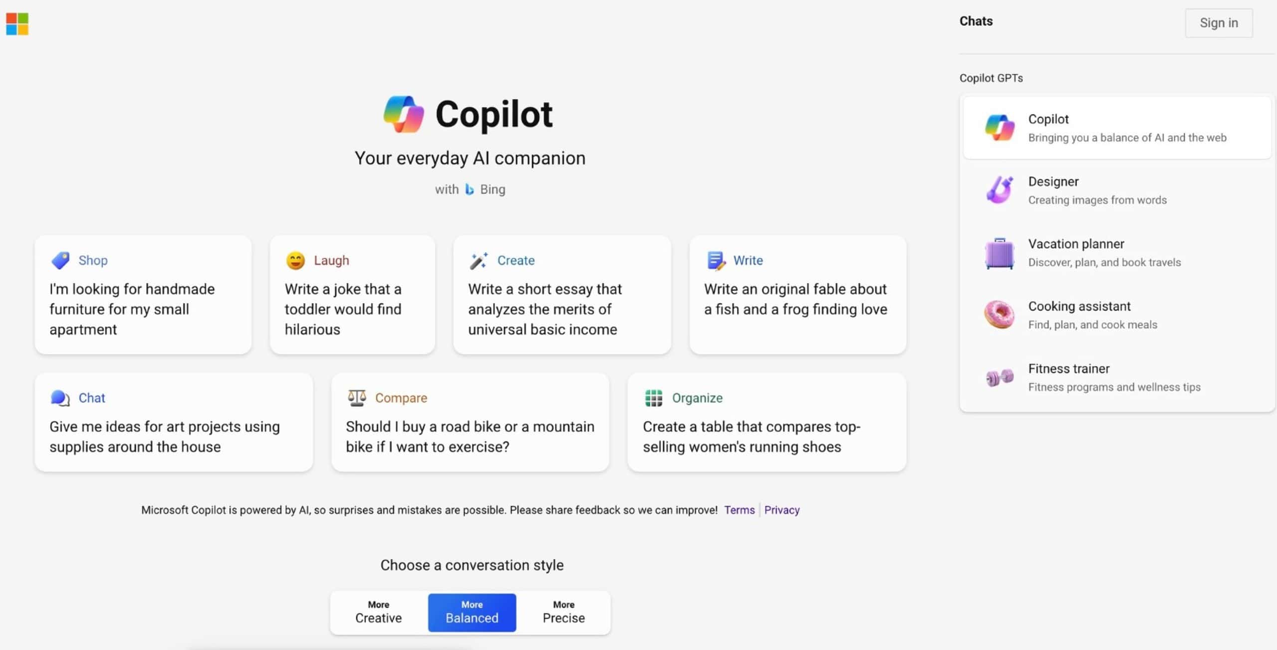 Microsoft expands availability of free Copilot GPTs to more customers