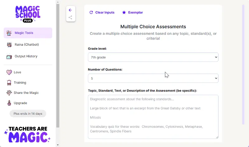 Multiple Choice Assessments