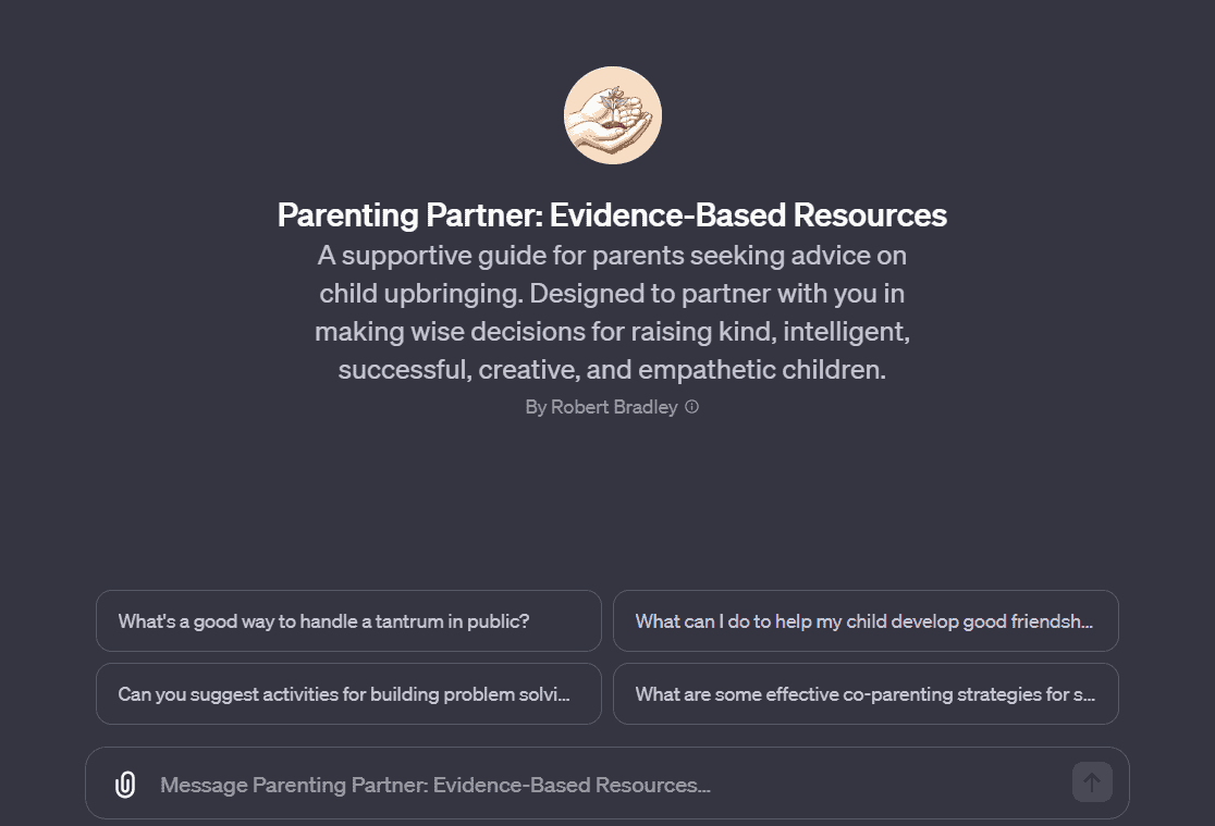 Parenting Partner best Custom GPTs