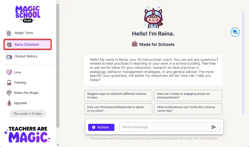 Raina Chatbot