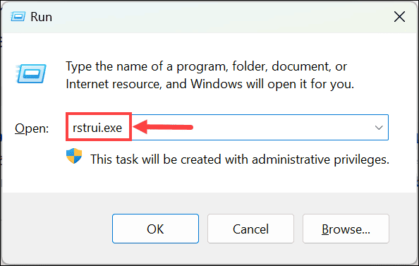 Windows 실행 명령 복원
