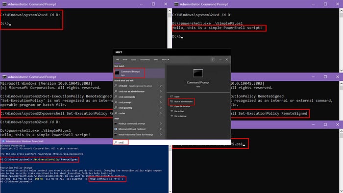 Εκτελέστε το σενάριο Powershell από το CMD