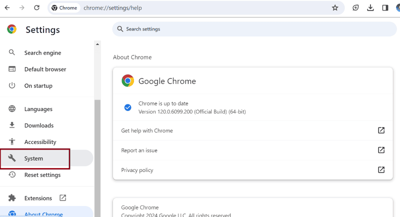 chrome system