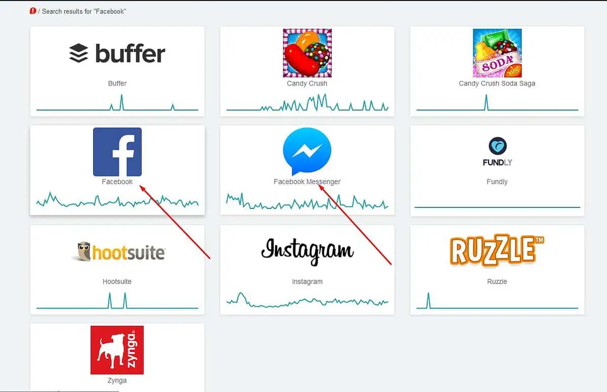 Facebook veya Messenger'ı seçin