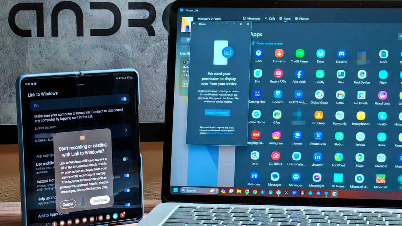 Android 14 update makes streaming apps to Windows annoying, but a workaround found for Samsung devices