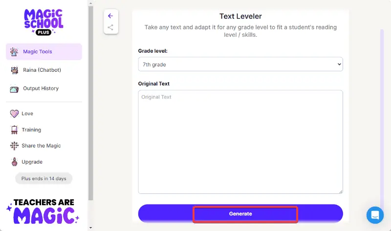 Text Leveler