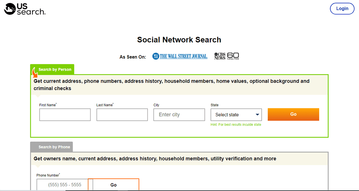 US Search Social Network Search
