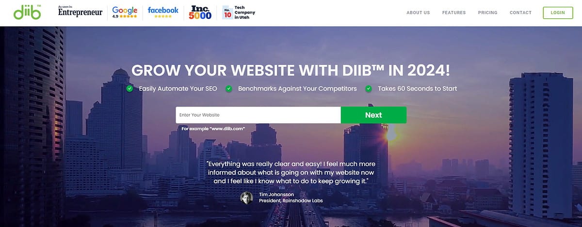 DiiB website