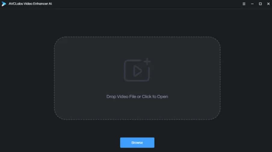 AVCLabs Video Enhancer AI - import videos