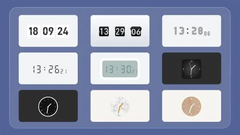 Digital clock widget Windows 7