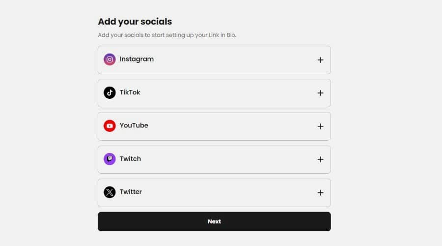 Beacons AI - add your socials