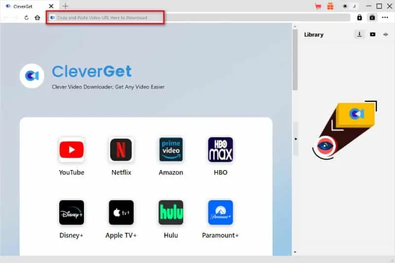 CleverGet Video Downloader browse to video