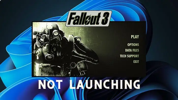 Fallout 3에서 Windows 11이 실행되지 않습니다.
