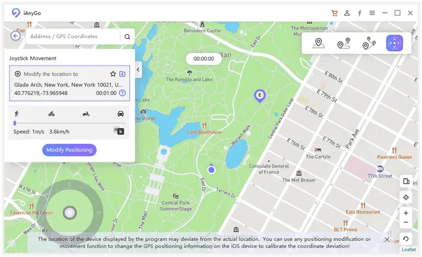 Fake GPS Pokemon Go – Standort eingeben