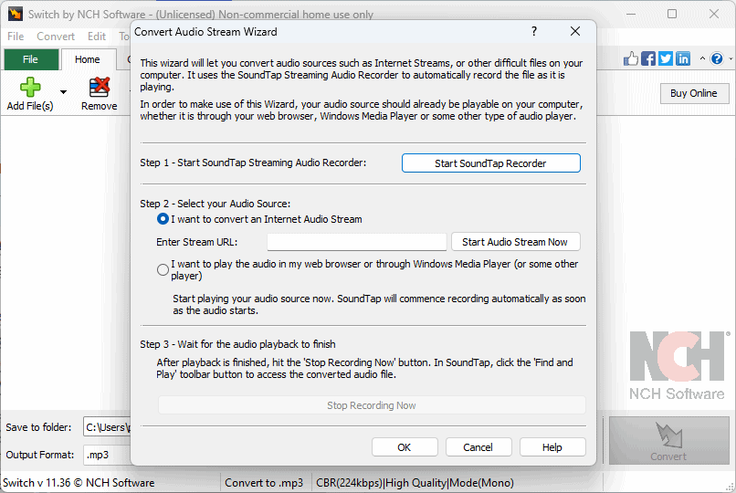 Switch Audio Video Converter Streaming