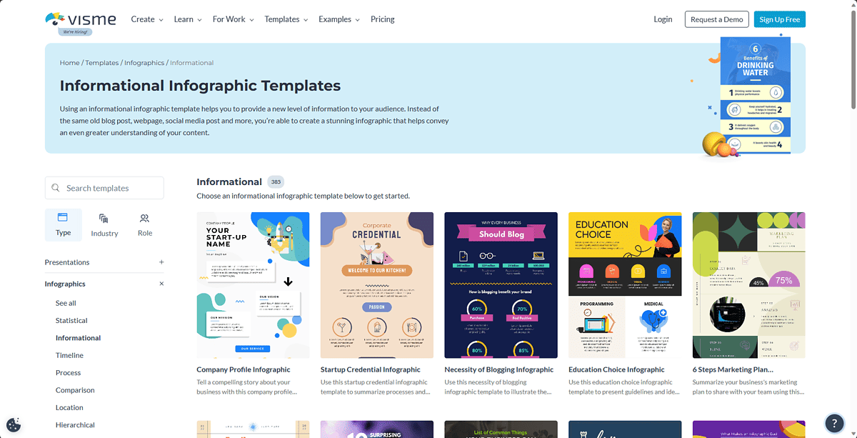 Visme more templates