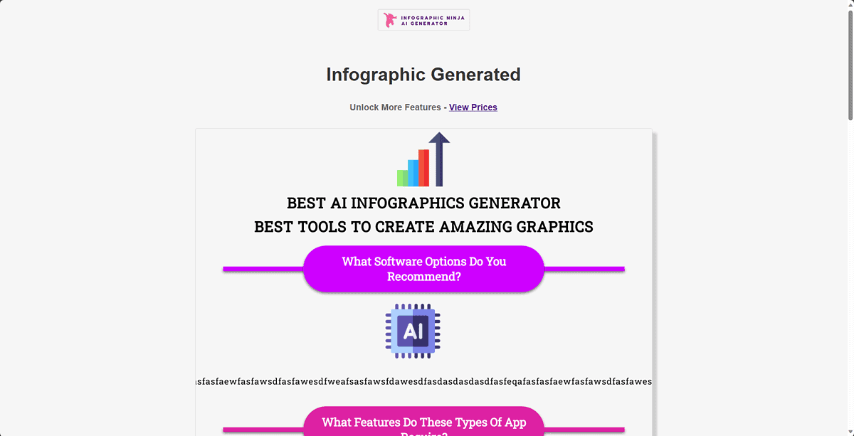 Infographic Ninja AI eredmények