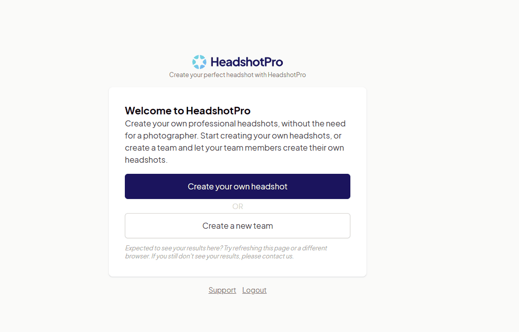 HeadshotPro login