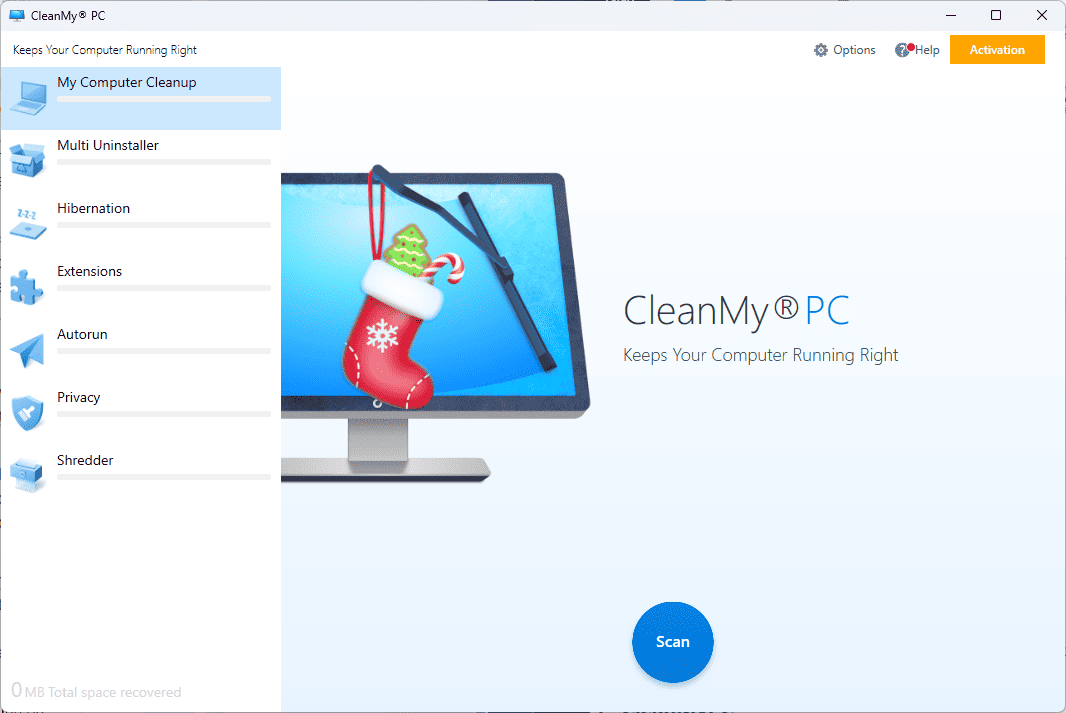 CleanMyPC Interface