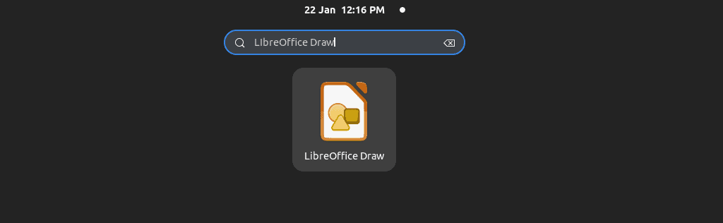opening libreoffice on linux using activities menu