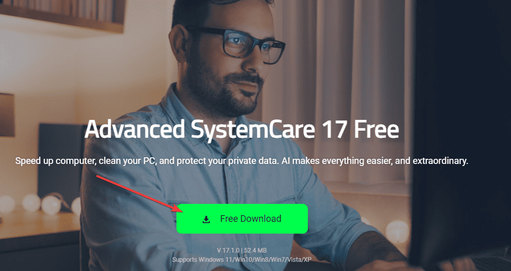 Advanced System Care download page