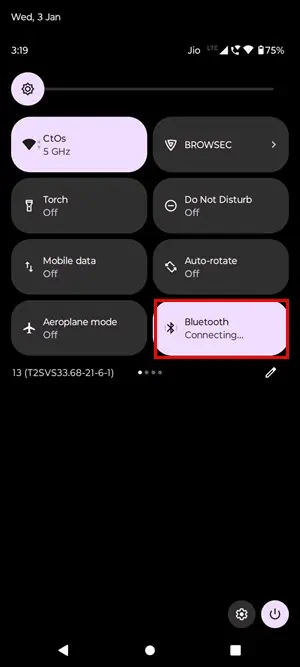 stop bluetooth