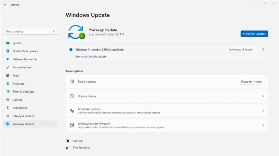 Обновления Windows Windows 11